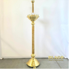 Підсвічник на 24 свічки, булат та латунь, 141см