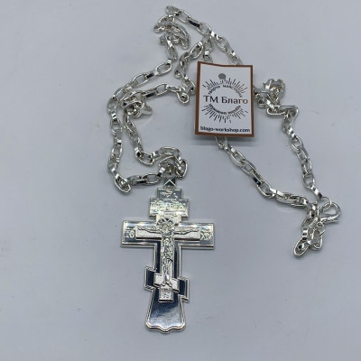 Archpriest metal pectoral cross 6x10x62 cm