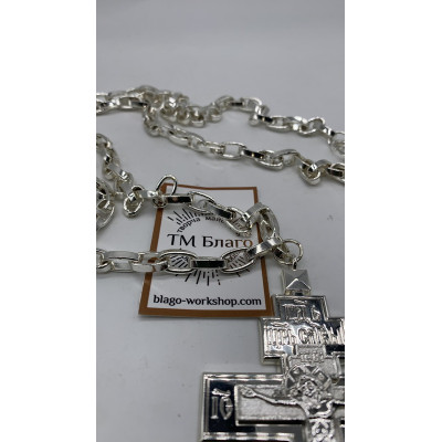 Archpriest metal pectoral cross 6x10x62 cm