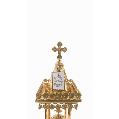 Brass guard, 16x16x42 cm