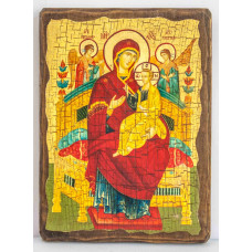 Icon of the Mother of God the All-Tsaritsa on wood 17x23 cm