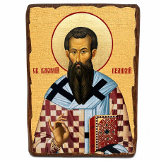 Ікона Василь Великий під старовину 17х23 см