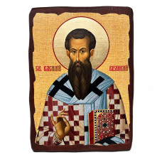 Ікона Василь Великий під старовину 21х29 см