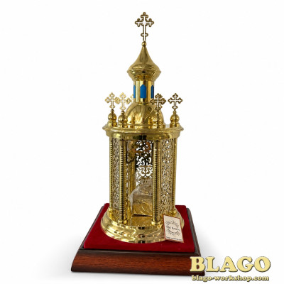 Damask gold 7 domes 25x25x58.5 cm
