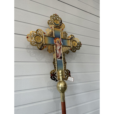 Altar cross, combined, double-sided, 61x86 cm