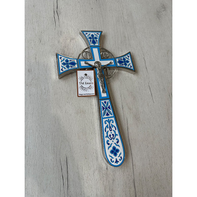 Maltese altar cross, enamel 18.5x32 cm