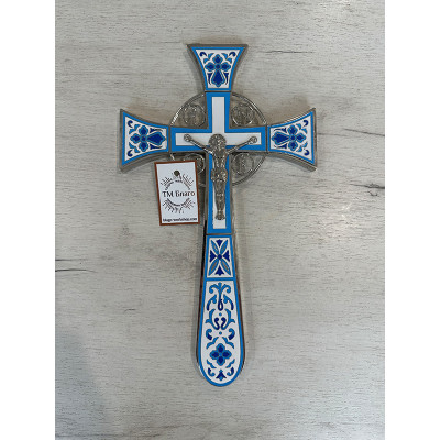 Maltese altar cross, enamel 18.5x32 cm