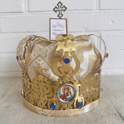 Венцы венчальные латунь (пара) 18,5х22 см