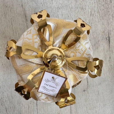 Венцы венчальные латунь (пара) 18,5х22 см