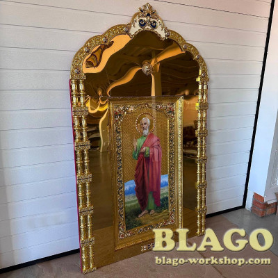  Metal kiot with cast overlays, 191х120 cm