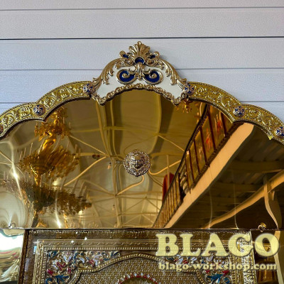  Metal kiot with cast overlays, 191х120 cm