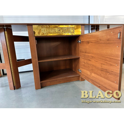 Folding memorial table, 290x90x100 cm