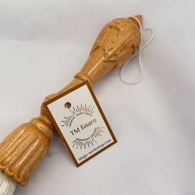 Кропило (штучний ворс) мале з дерев'яною ручкою, 33 см Кропило (штучний ворс) мале з дерев'яною ручкою, 33 см