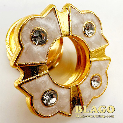 Мощевик металевий із емаллю, 3х2х1 см