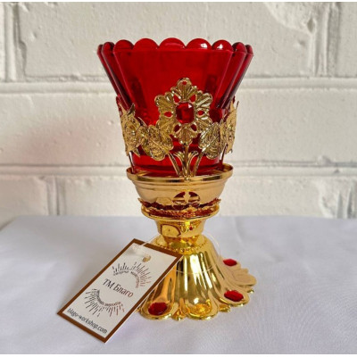 Лампада напрестольна зі стаканчиком, 8х14 см