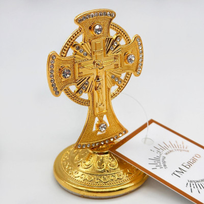 Хрест на підставці в автомобіль 8 см