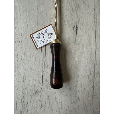 Свечегаситель латунный с деревянной ручкой, 3х40 см