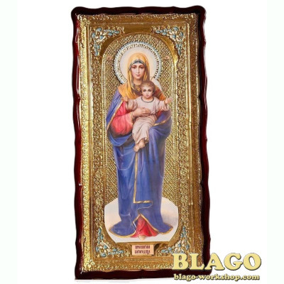 Icon of the Holy Mother of God, figured frame, 60x120 cm