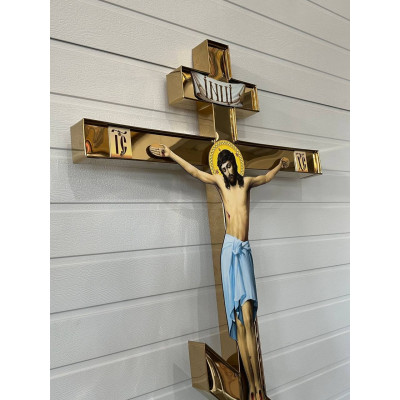 Damask crucifix (total height 2 m)