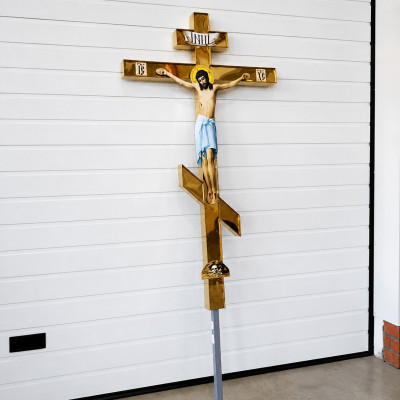 Damask crucifix (total height 2 m)