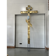 Worship cross-crucifix for a road intersection or for a chapel 3.5 m