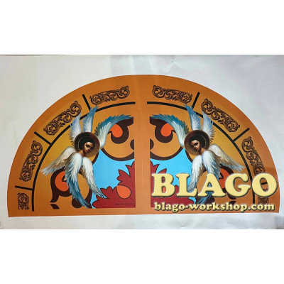 Витражные иконы для церкви, печать в разных размерах