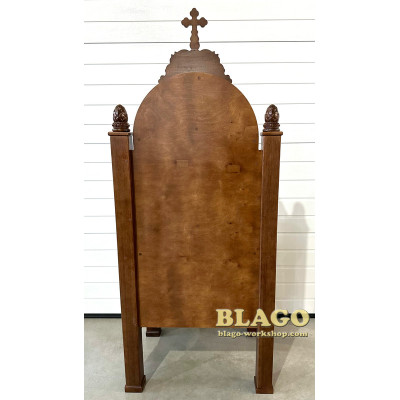 Трон деревянный "Бархат", 70х50х185 см