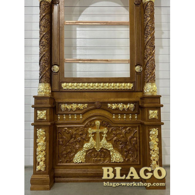 Wooden Kyoto, under the icon, lacquered, 140 cm