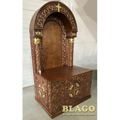 Carved wooden icon kyot, 80x230 cm