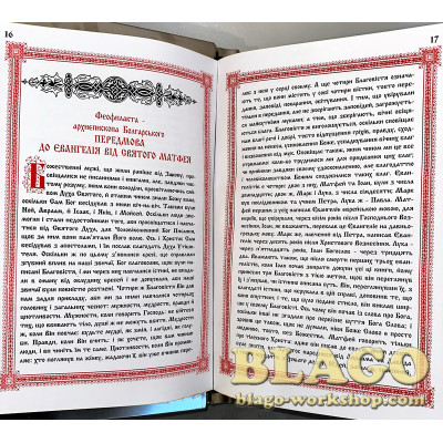 Євангеліє в окладі з нікелю  38х8,5х27 см на українській мові