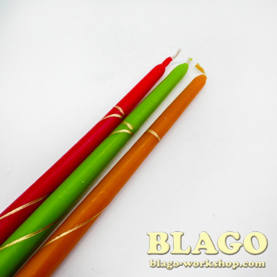 Свічки для Великоднього трисвічника (3 шт.), 34 см