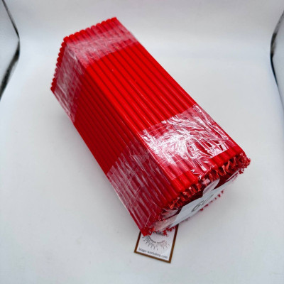  Red church paraffin candles No. 60, 300 pcs