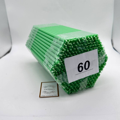  Candles (ofirki) church paraffin green No. 60, 300 pcs