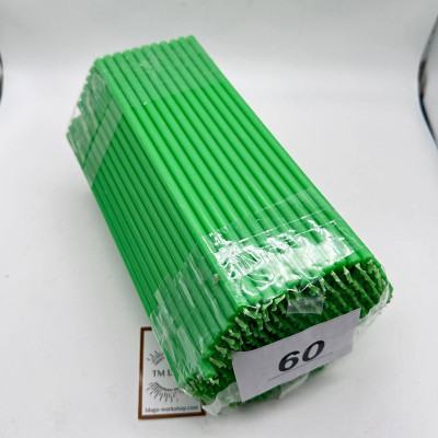  Candles (ofirki) church paraffin green No. 60, 300 pcs