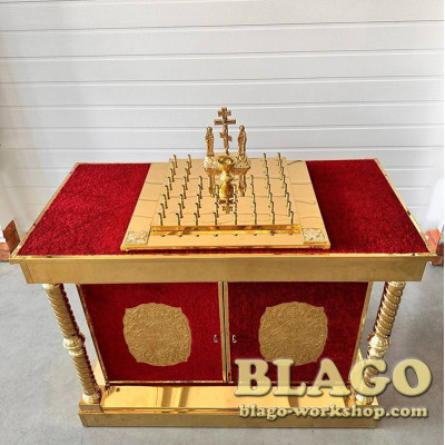 Панахидний стіл на 54 свічки, 120х60х90 см