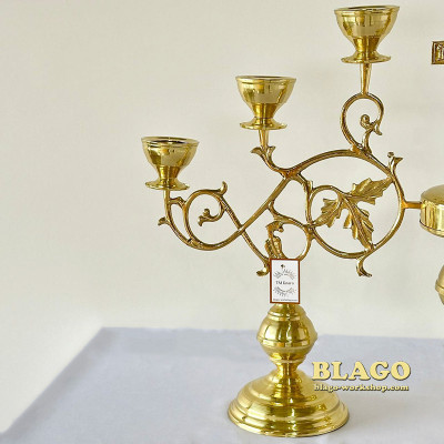 Seven-branch floor candelabrum small "Leaflet", 87x62 cm Seven-branch floor candelabrum small "Leaflet", 87x62 cm