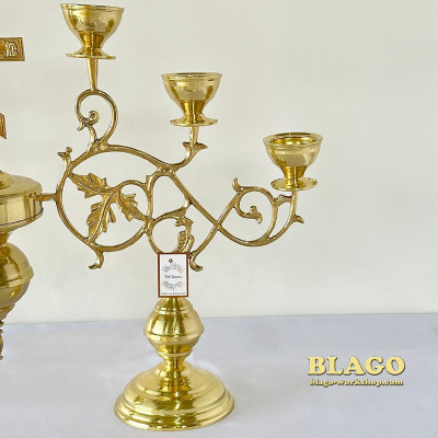 Seven-branch floor candelabrum small "Leaflet", 87x62 cm Seven-branch floor candelabrum small "Leaflet", 87x62 cm
