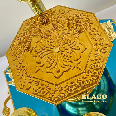Блюдо литийное (всенощное), шестиугольная форма, 40х43х43 см
