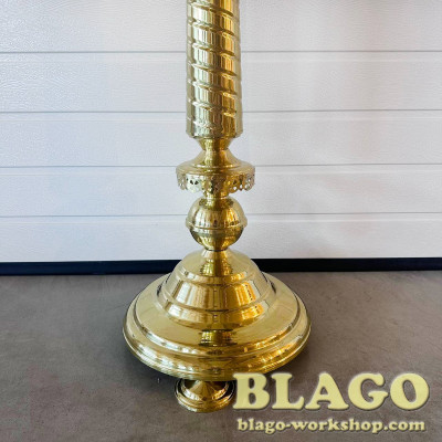 Candle holder for 60 candles, 1 lamp, octagonal, 2 cones, 42x42x150 cm Candle holder for 60 candles, 1 lamp, octagonal, 2 cones, 42x42x150 cm