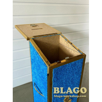 Карнавка напольна металева, 25,5х25,5х76,5 см