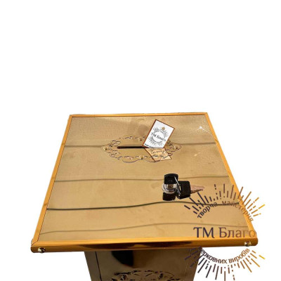 Church donation boxes and coinage, 30х33х95 cm