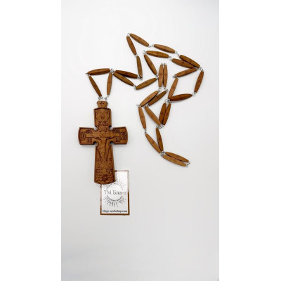 Крест наперсный деревянный, 7х12 см