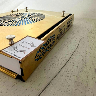 Gospel for the throne in the Ukrainian language in a metal frame, 25x34 cm