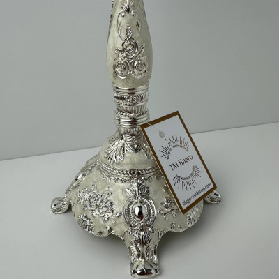 Candlestick (single candlestick) on the throne, 13x27cm