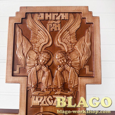 Голгофа напольна дерев'яна різьблена, 96х58х207  см