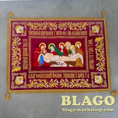  Shroud No. 9 "Savior with the coming", 140x105 cm