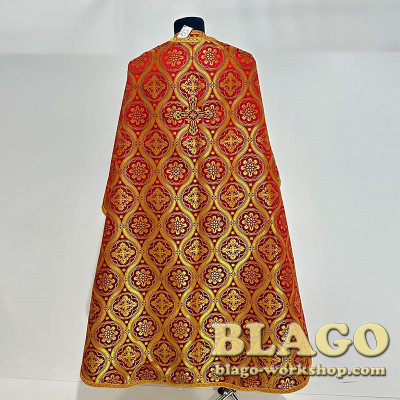 Облачення священника для богослужінь червоне, грецький крій, 52/54розмір