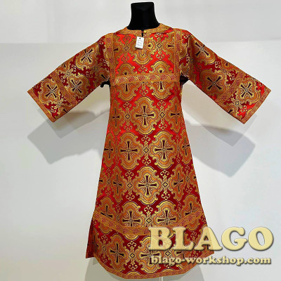 Стихарь подростковый из парчи красный, №2 130см