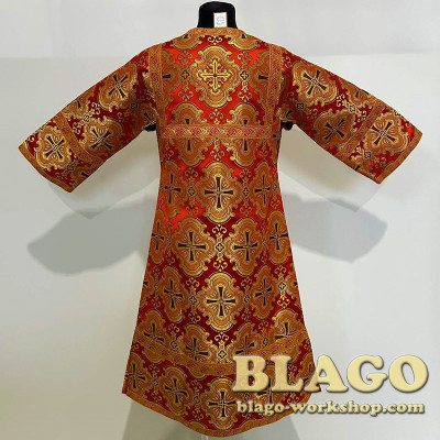 Стихарь подростковый из парчи красный, №2 130см