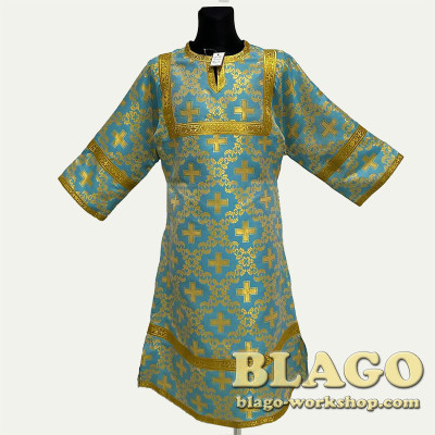 Стихар блакитний для дорослого з парчі, №2 158 см